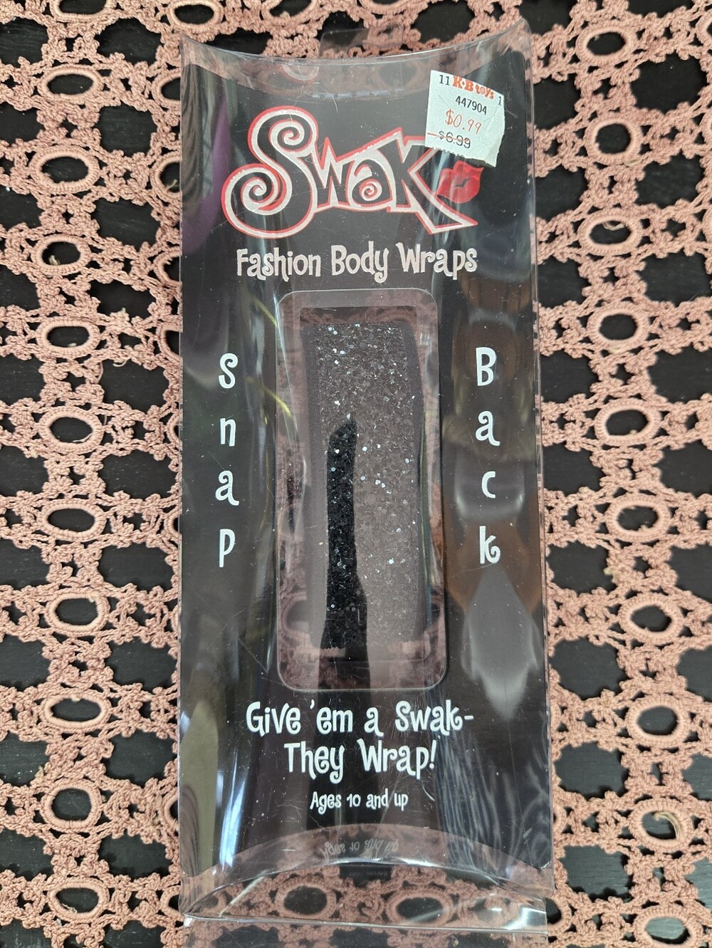 SWAK Black Glitter Fashion Body Wrap Bracelet